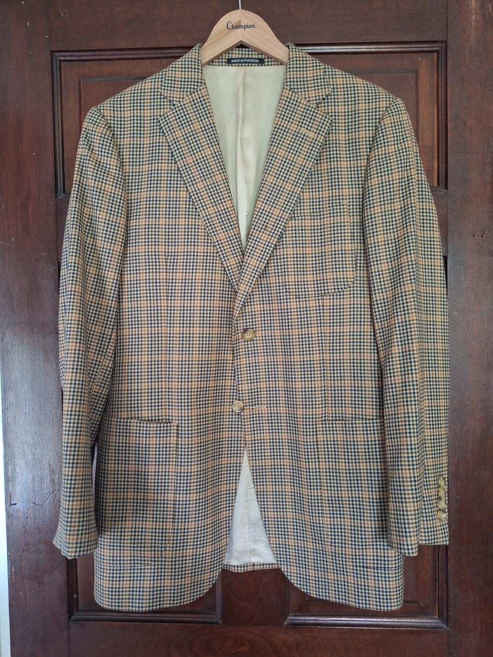 J. Hilburn x Vitale Barberis Canonico Lightweight Glen Plaid Sport Coat